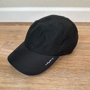 Layer 8 Black Performance Adjustable Running Hat